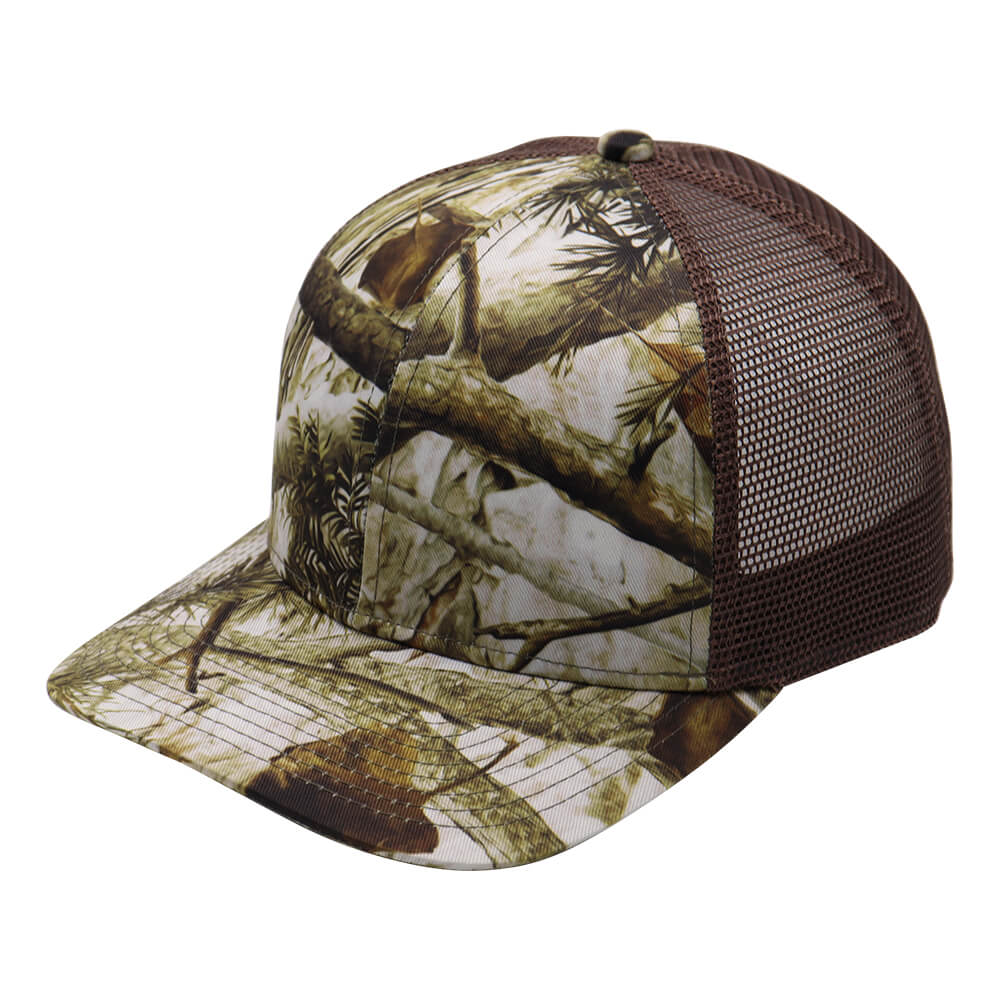 6 Panel Camo Trucker Cap / Mesh Cap